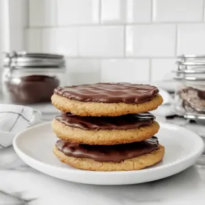 Chocolate Dipped Chipless Cookies