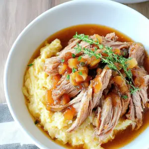 Slow Cooker Apple Butter Glazed Pork Tenderloin