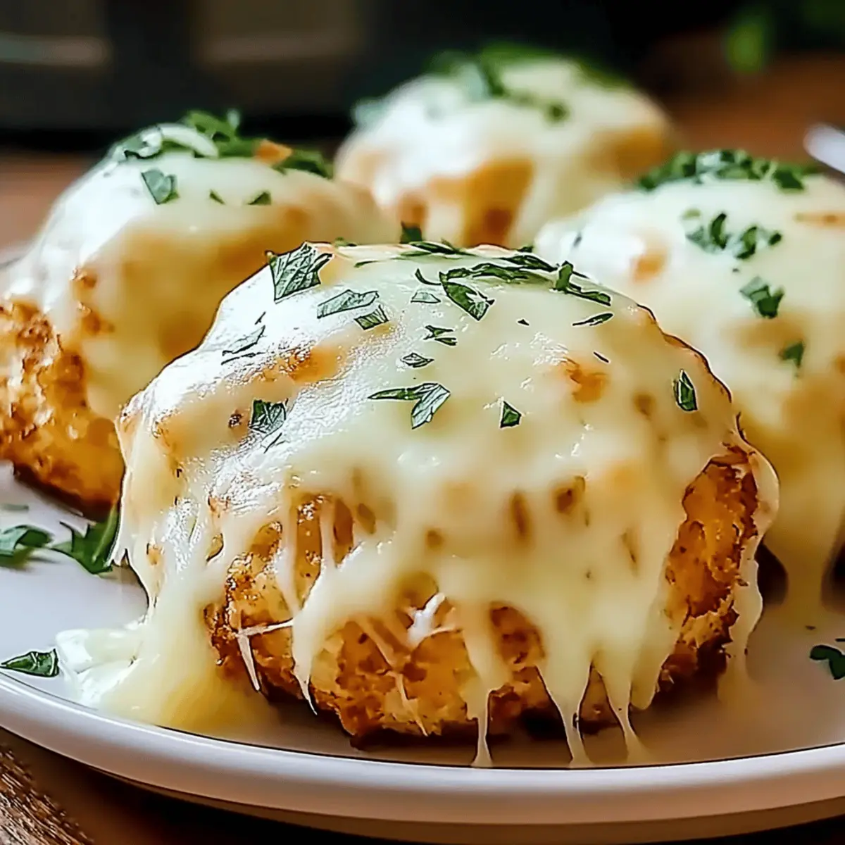 Melted Mozzarella & Ranch Chicken Bombs for Cheesy Bliss