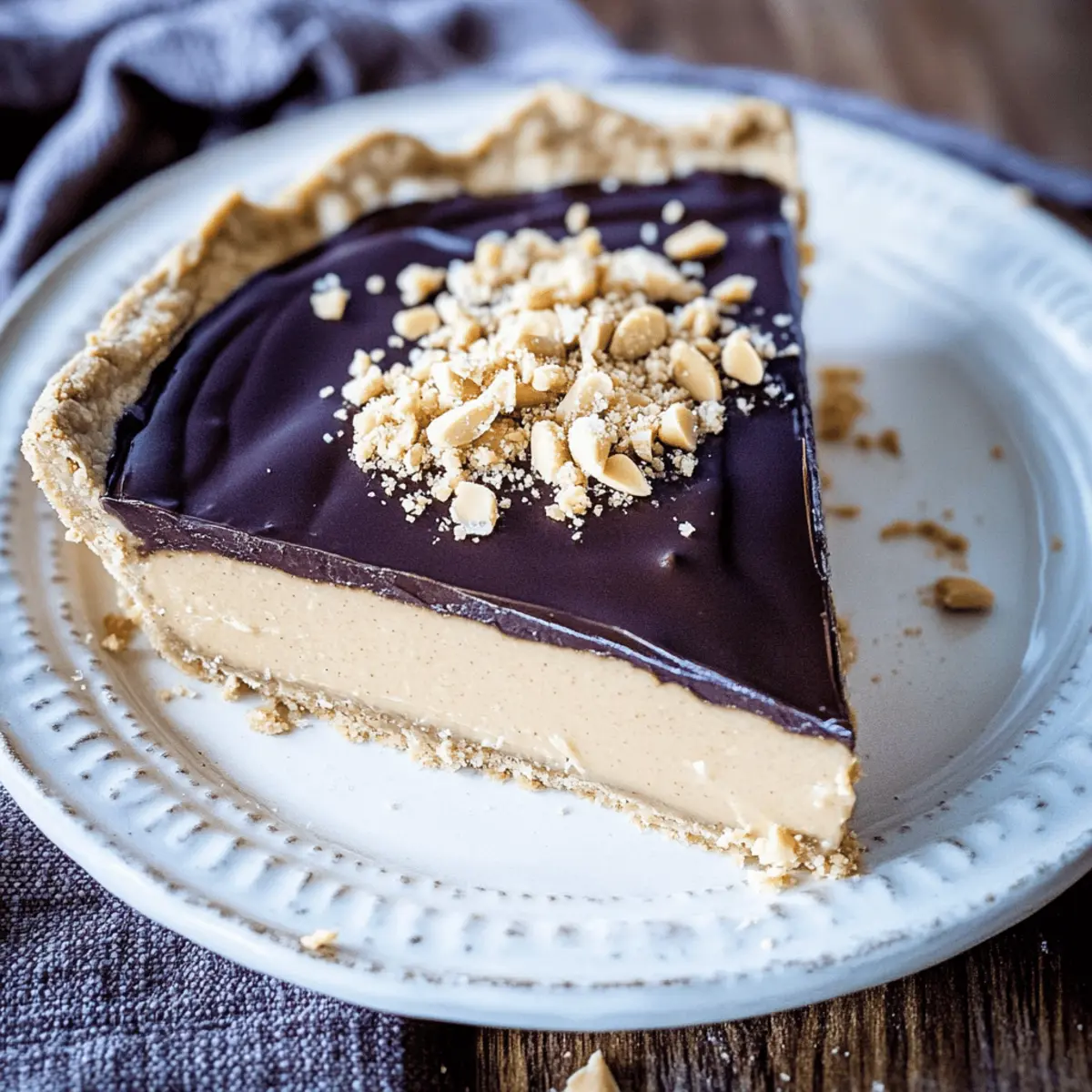 Creamy Peanut Butter Pie That Melts in Your Mouth