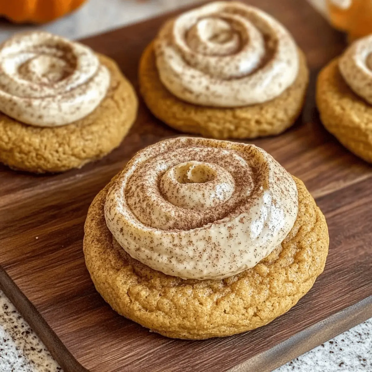 Irresistibly Soft Pumpkin Cookies with Cinnamon Frosting