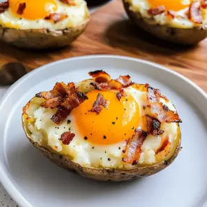 Twice Baked Loaded Breakfast Potatoes