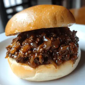 French Onion Beef Sloppy Joes