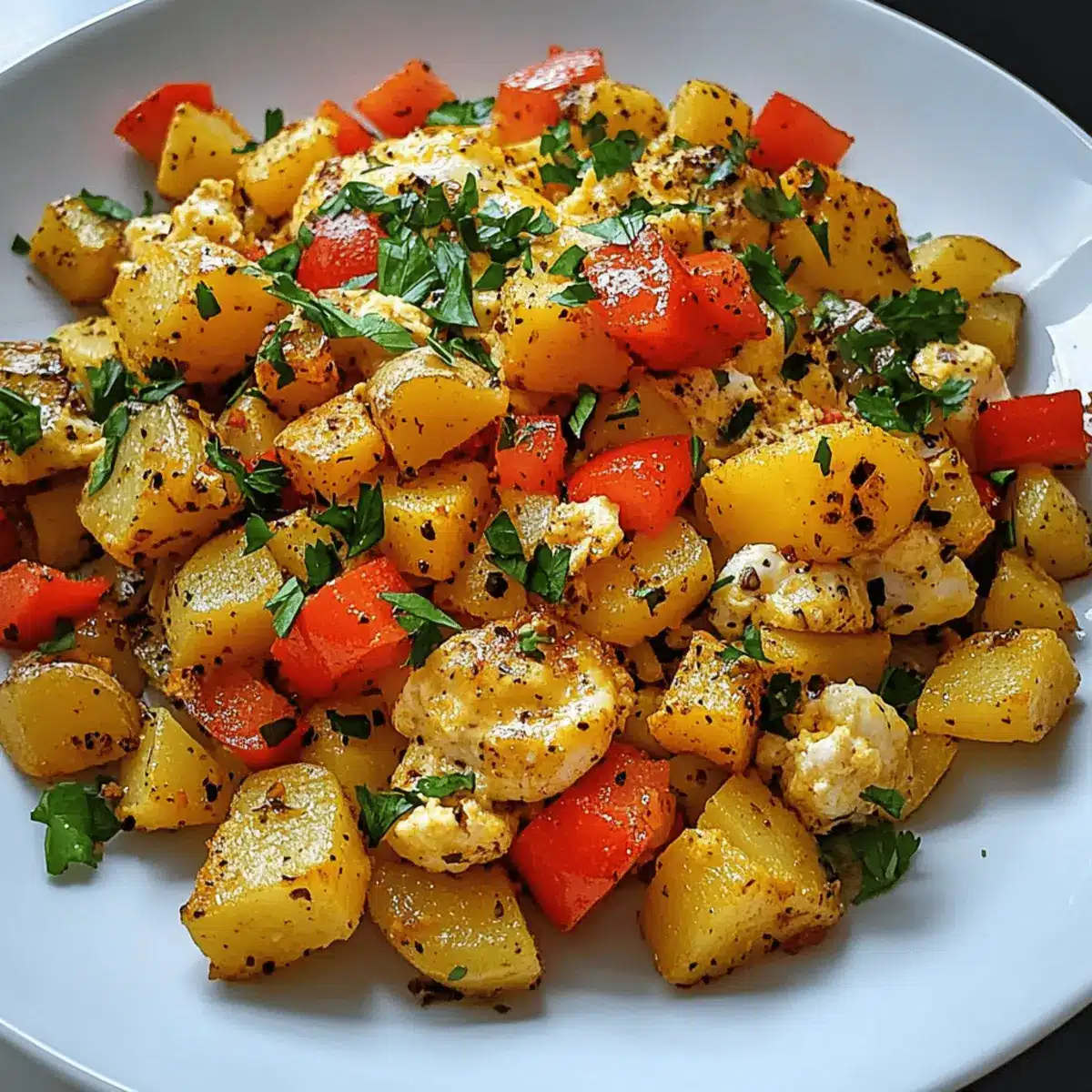 Hearty Potato Egg Scramble – One-Skillet Breakfast Bliss