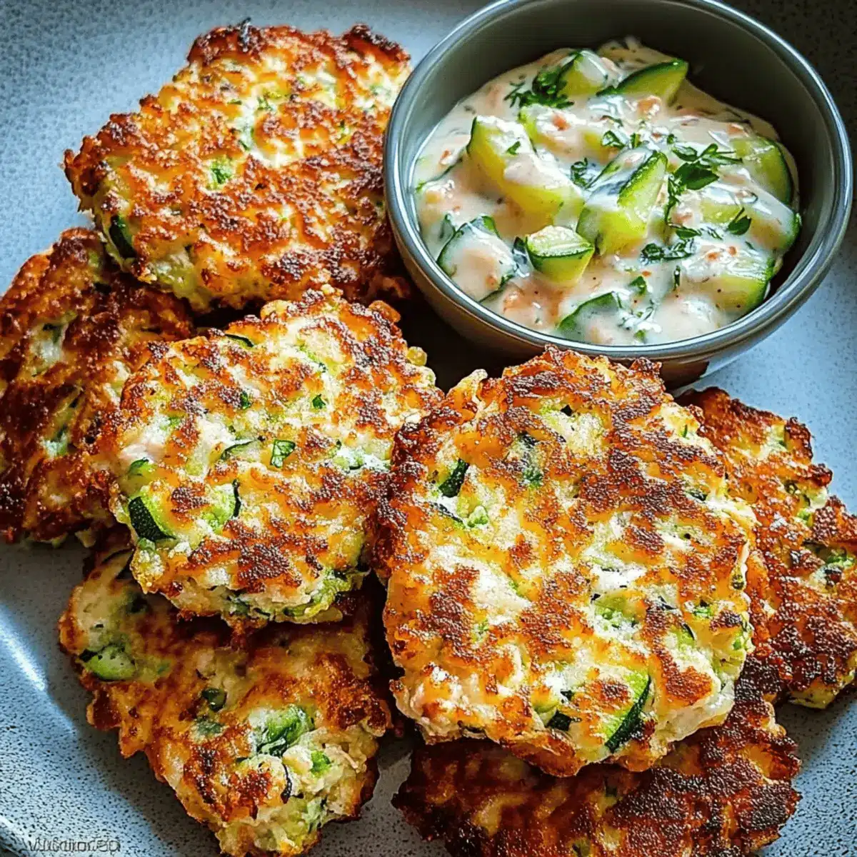 Crispy Chicken Zucchini Fritters for Guilt-Free Snacking