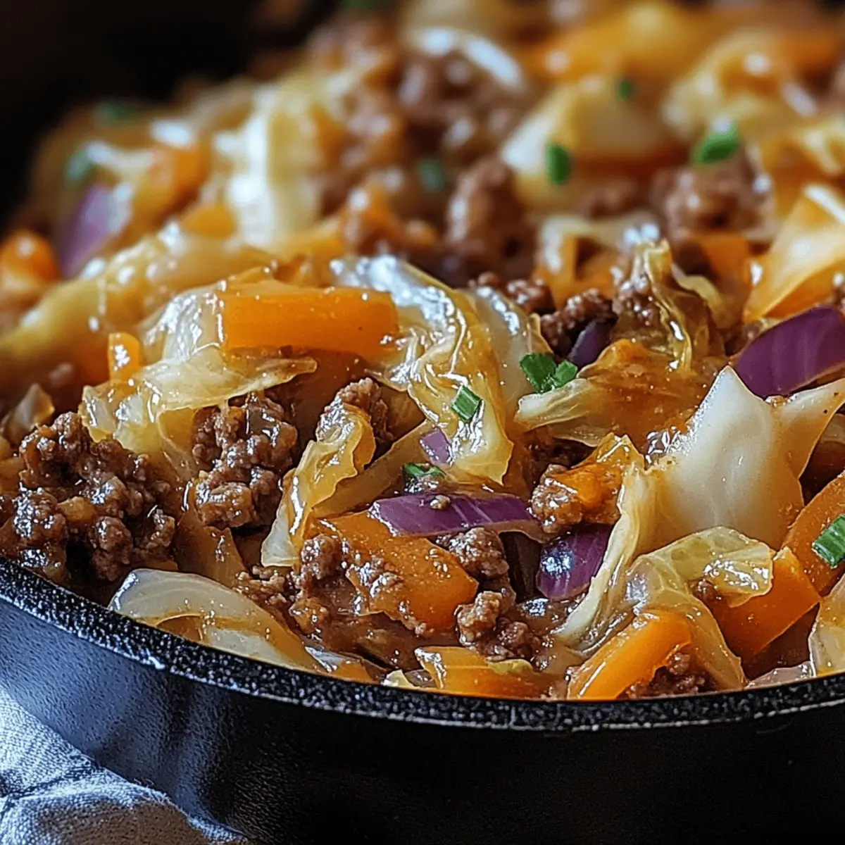 Cabbage and Ground Beef: A Cozy One-Pan Delight