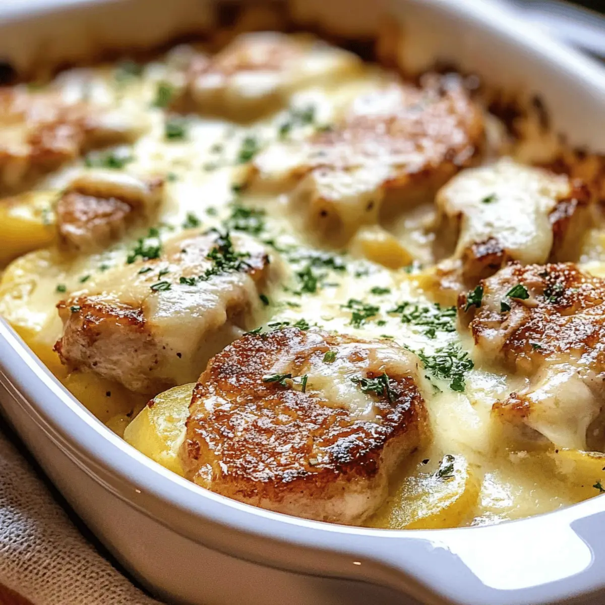 Smothered Pork Chop Scalloped Potato Casserole for Cozy Nights