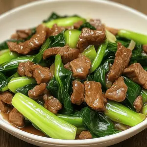 Bok Choy Stir-Fried Beef Dish