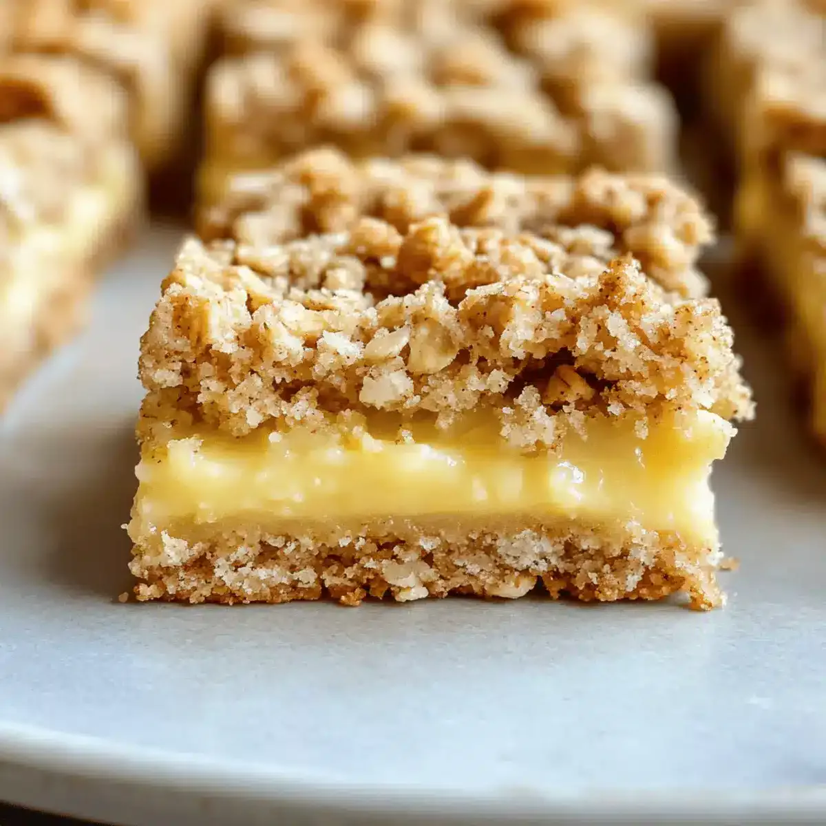 Lemon Oatmeal Crumble Bars