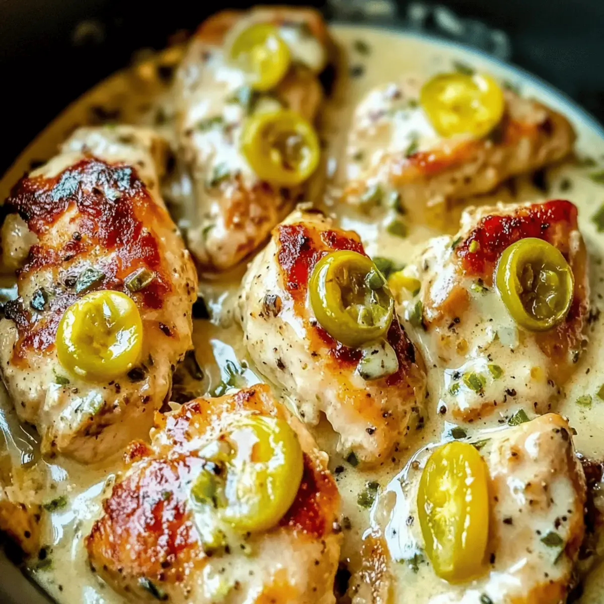 Creamy Pepperoncini Chicken Skillet: A Quick Comfort Meal