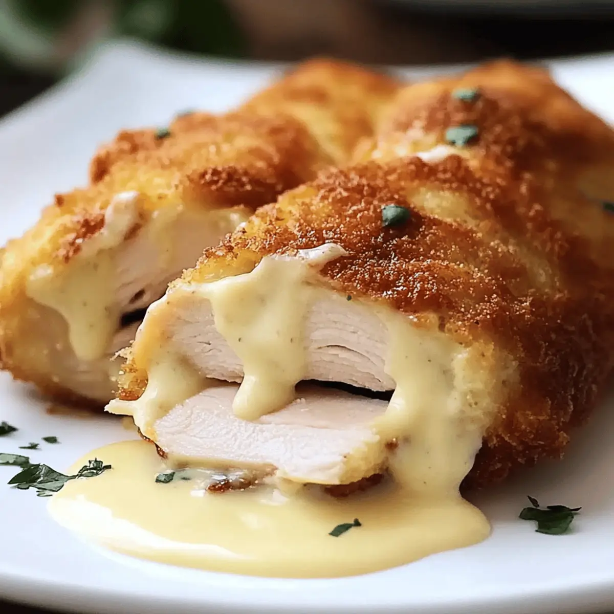 Irresistible Chicken Cordon Bleu with Creamy Swiss Cheese Sauce