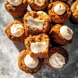 Pumpkin Muffins with Maple Cream Cheese Filling