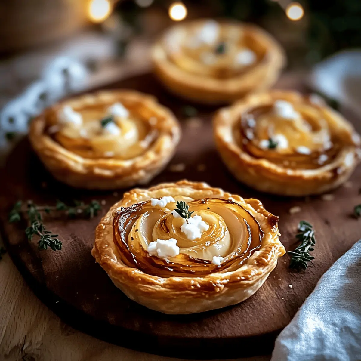 Savory Caramelized Onion and Goat Cheese Tarts to Impress