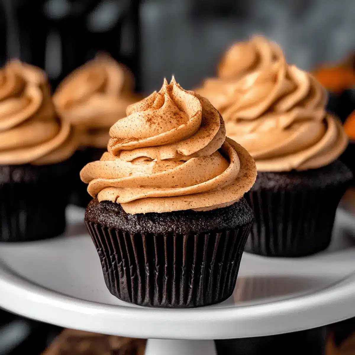 Chocolate Pumpkin Cupcakes for a Cozy Fall Treat