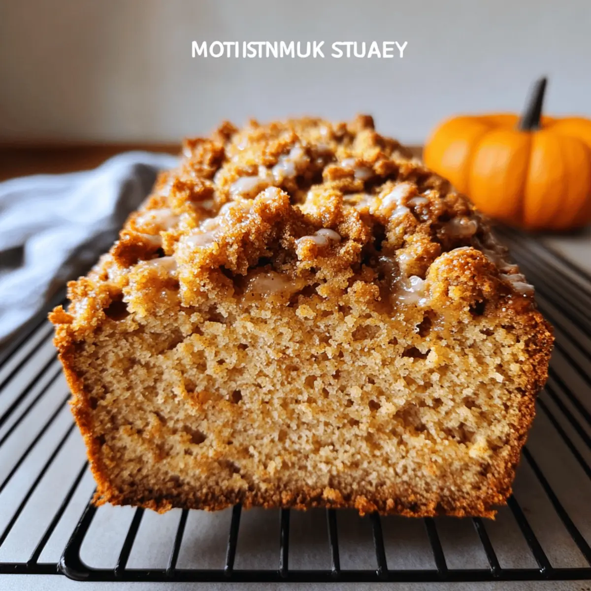 Pumpkin Streusel Bread with Irresistible Maple Glaze