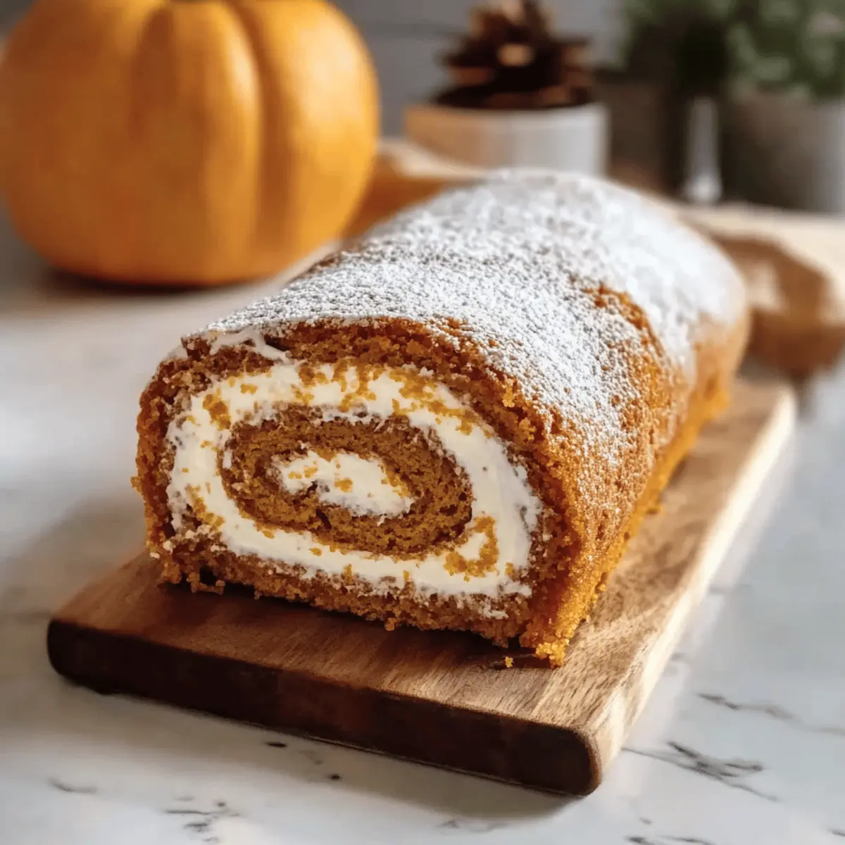 Fall Pumpkin Spice Roll Cake that Will Melt Your Heart
