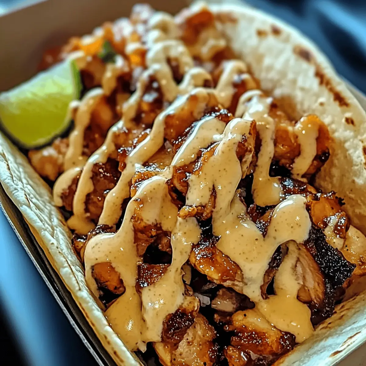 Irresistible Garlic Butter Honey BBQ Chicken Tacos Recipe