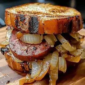 Grilled Kielbasa Sandwiches with Sweet Onion Flavor