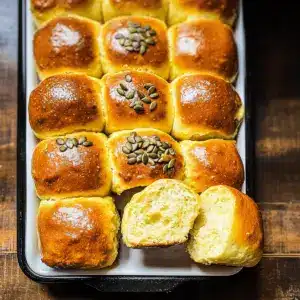 Honey Pumpkin Dinner Rolls