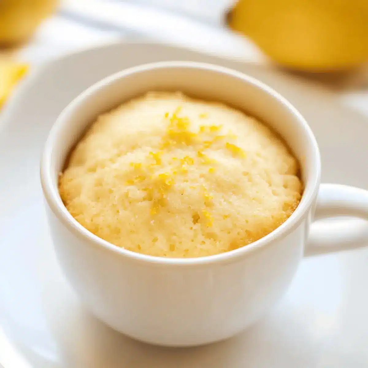 Deliciously Tangy Lemon Mug Cake Ready in Just 2 Minutes