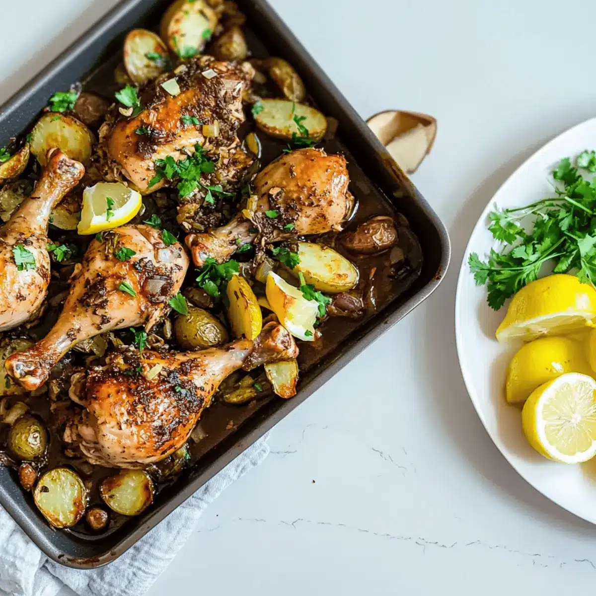 Ras el Hanout and Baby Potatoes Chicken Traybake Delight