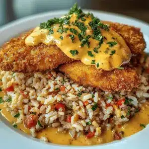 Rice with Cajun Crawfish Cream Sauce