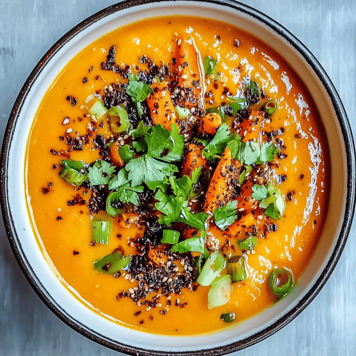 Spicy Miso Carrot Soup: Cozy Up with This Quick Vegan Bowl