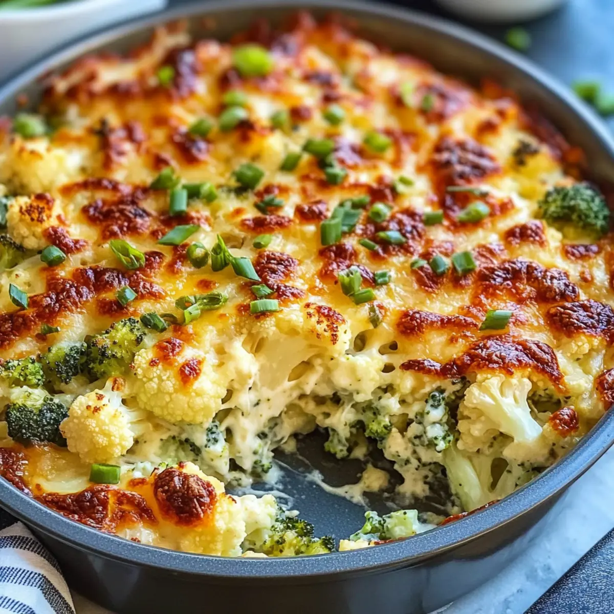 Loaded Cauliflower Broccoli Casserole That Everyone Will Love
