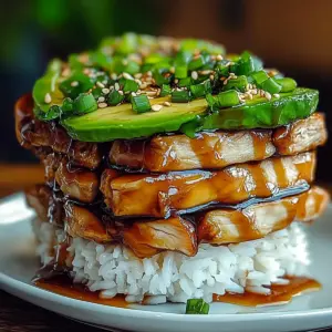 Teriyaki Chicken Avocado Rice