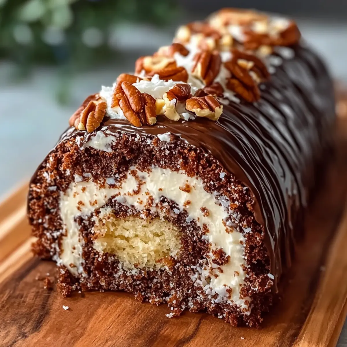 Irresistible German Chocolate Cake Roll for Sweet Celebrations