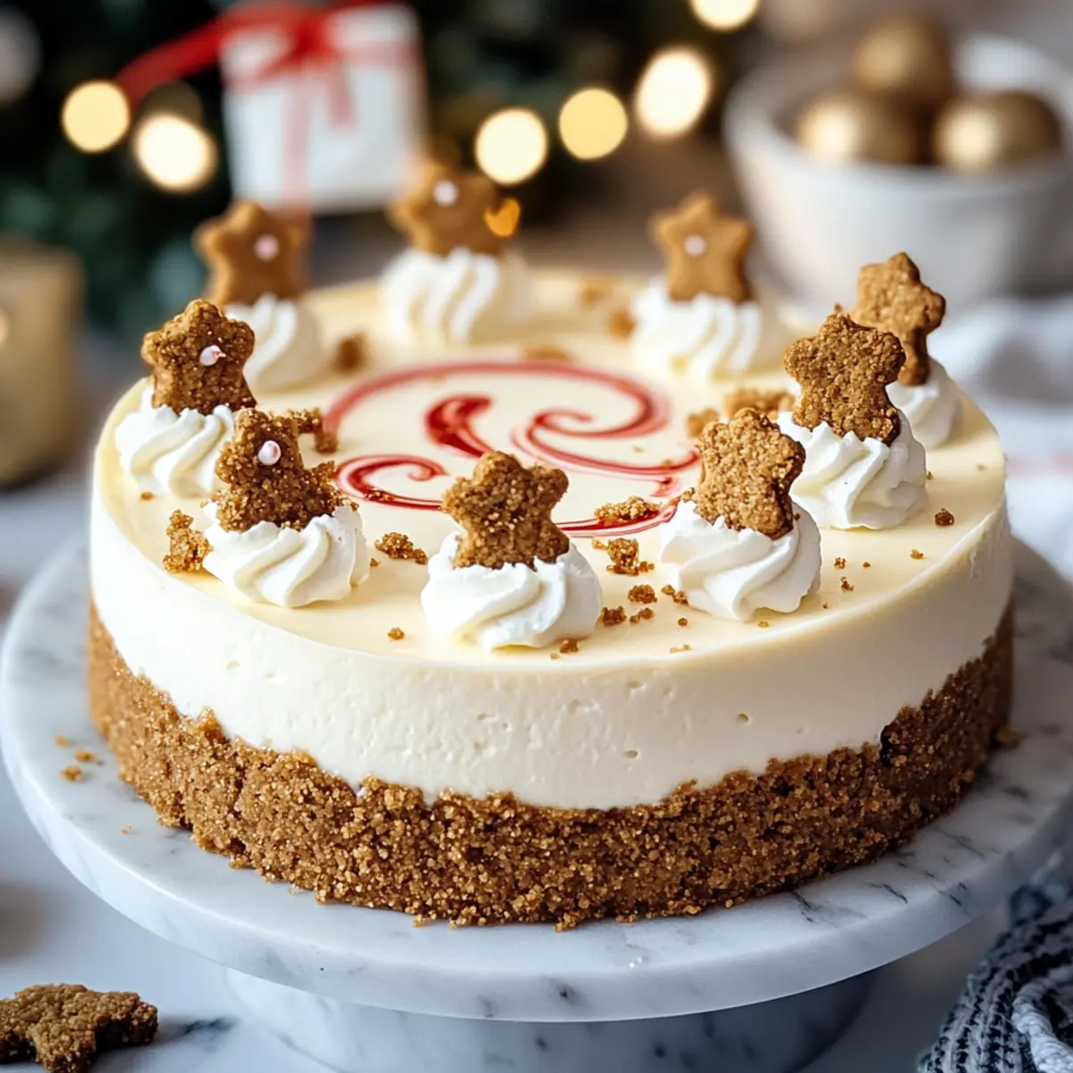 Gingerbread Man Cheesecake