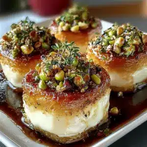 Pistachio-Crusted Brie Bites