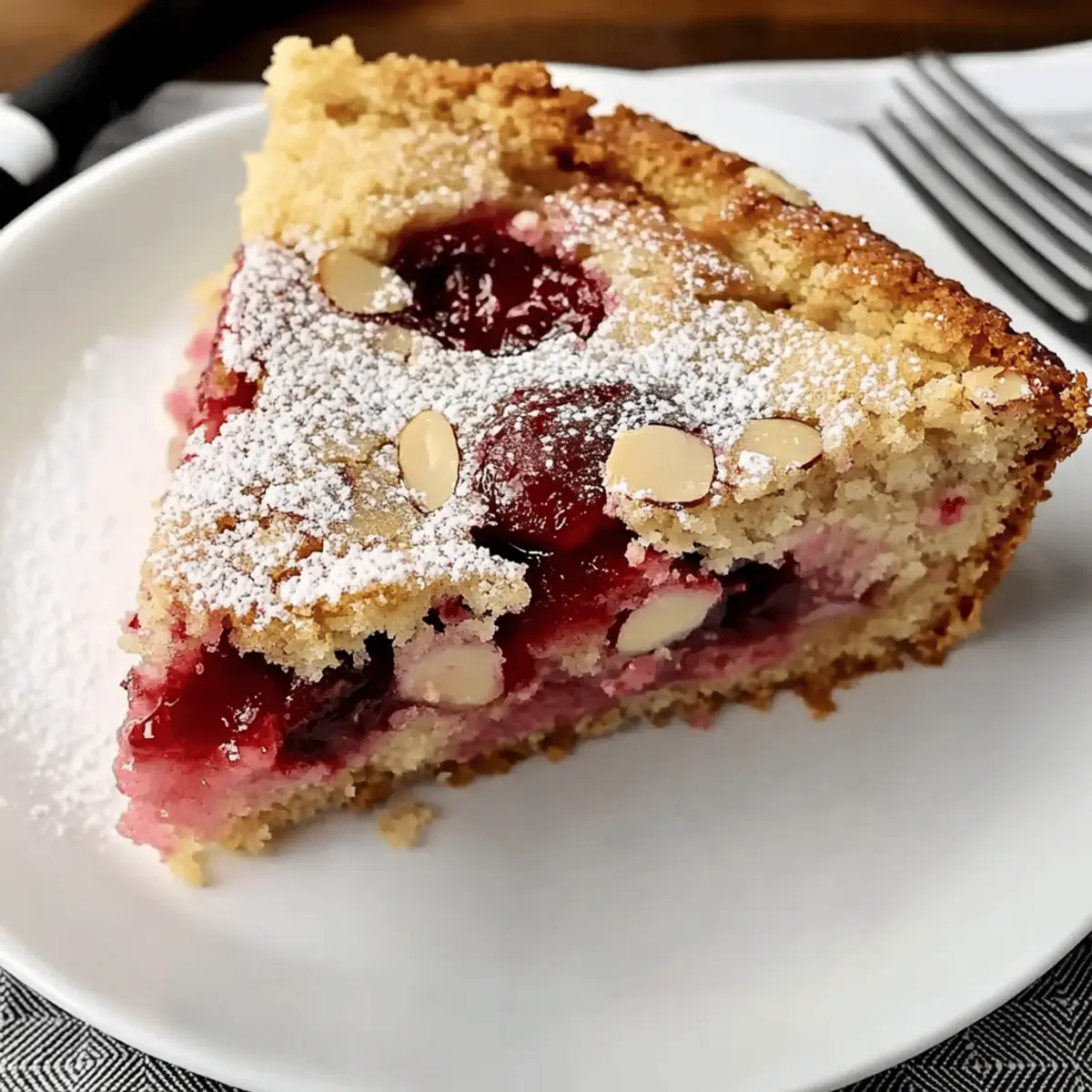 Irresistibly Moist Cherry Almond Coffee Cake for Cozy Mornings