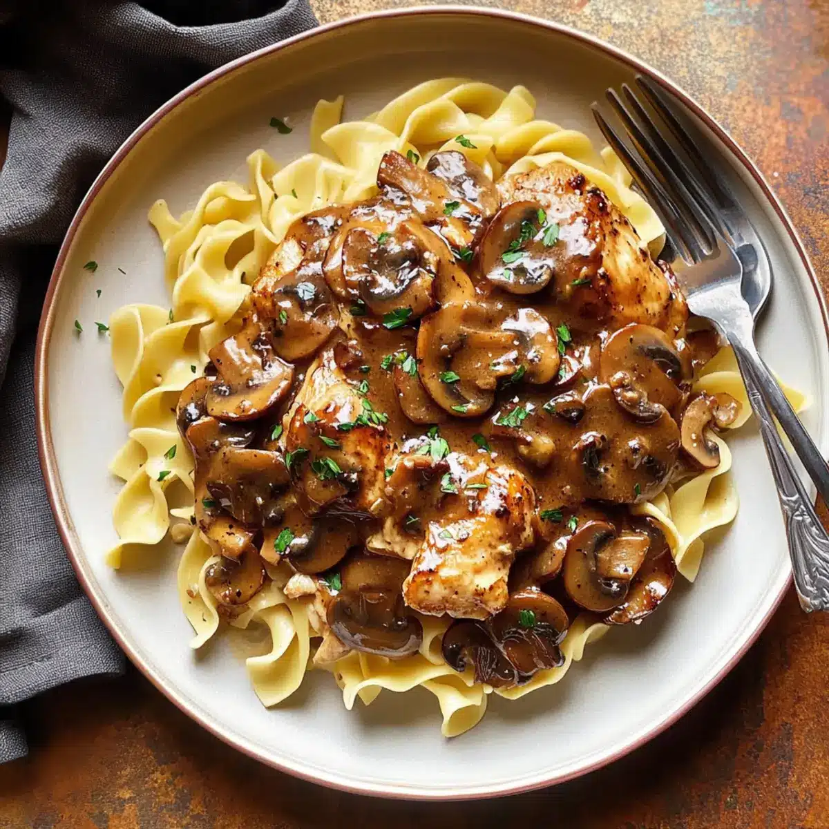 Irresistible Chicken Marsala with Buttered Noodles Recipe