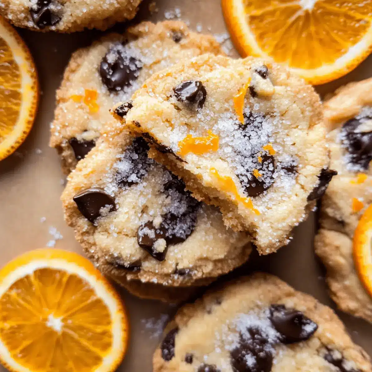 Dark Chocolate Orange Shortbread Cookies
