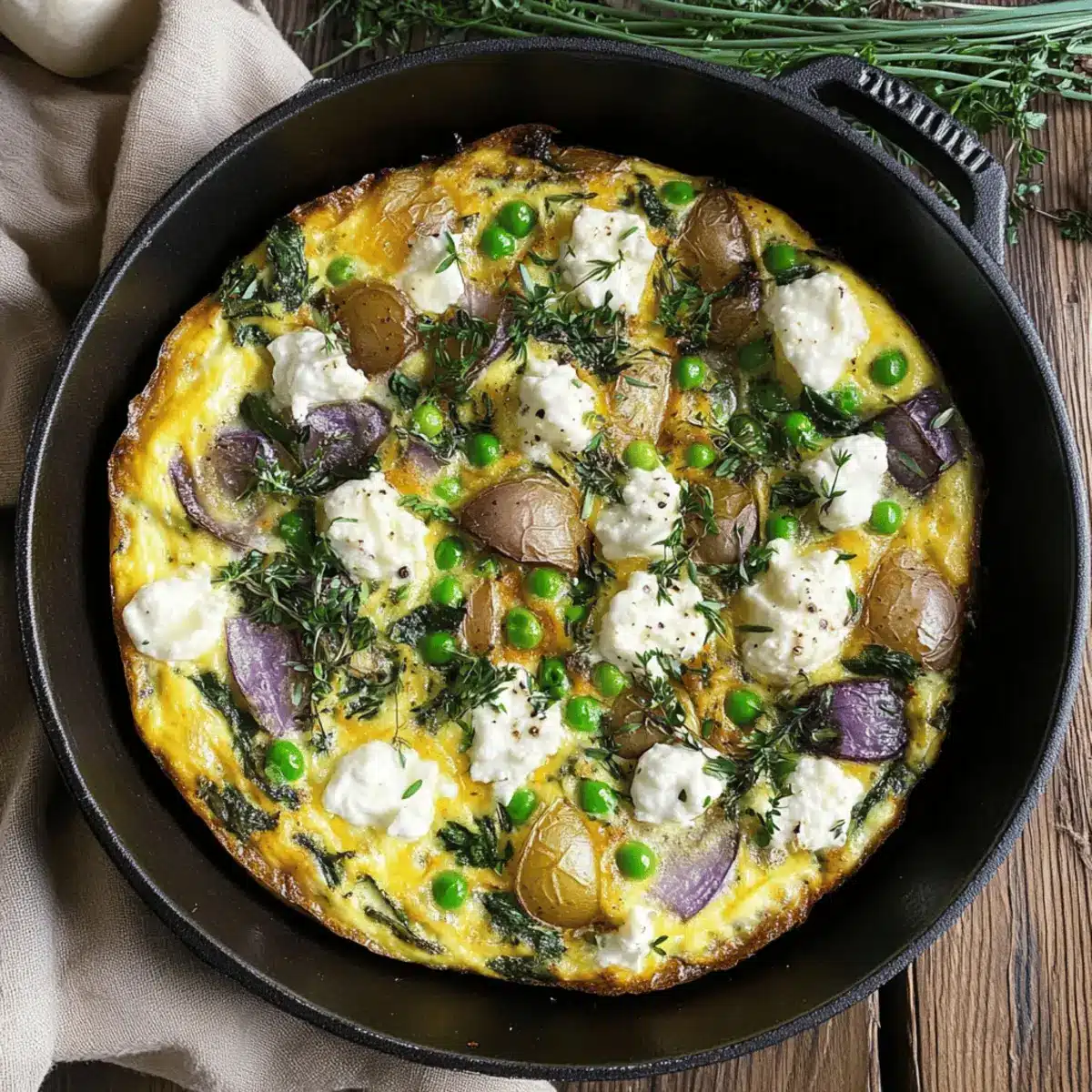 Brighten Your Brunch with Garden Frittata and Goat Cheese Potatoes