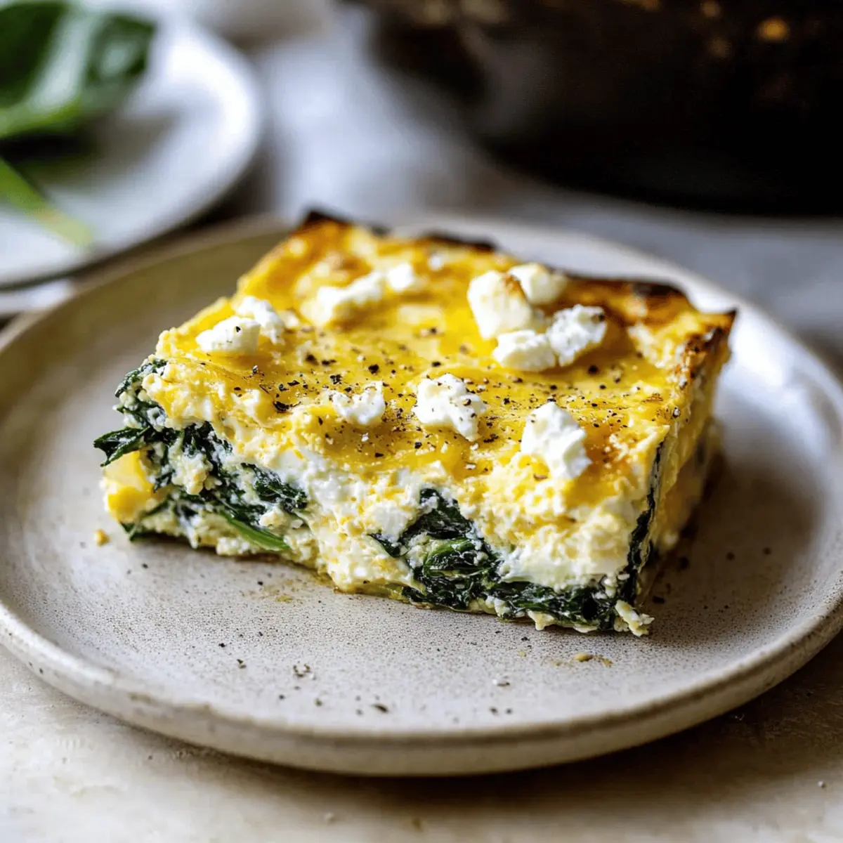 Healthy Cottage Cheese & Spinach Egg Bake That's So Simple