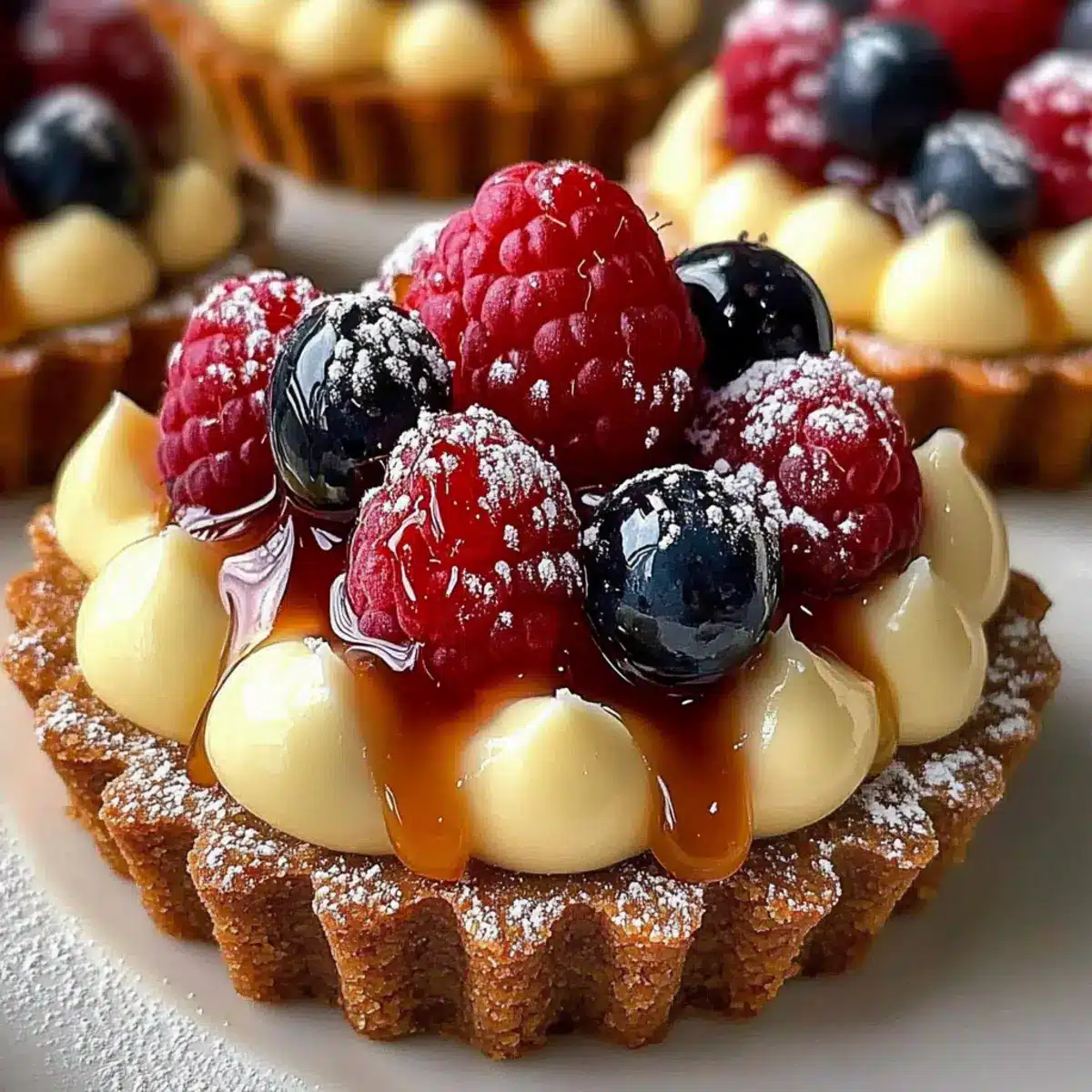 White Chocolate Mousse Tartlets