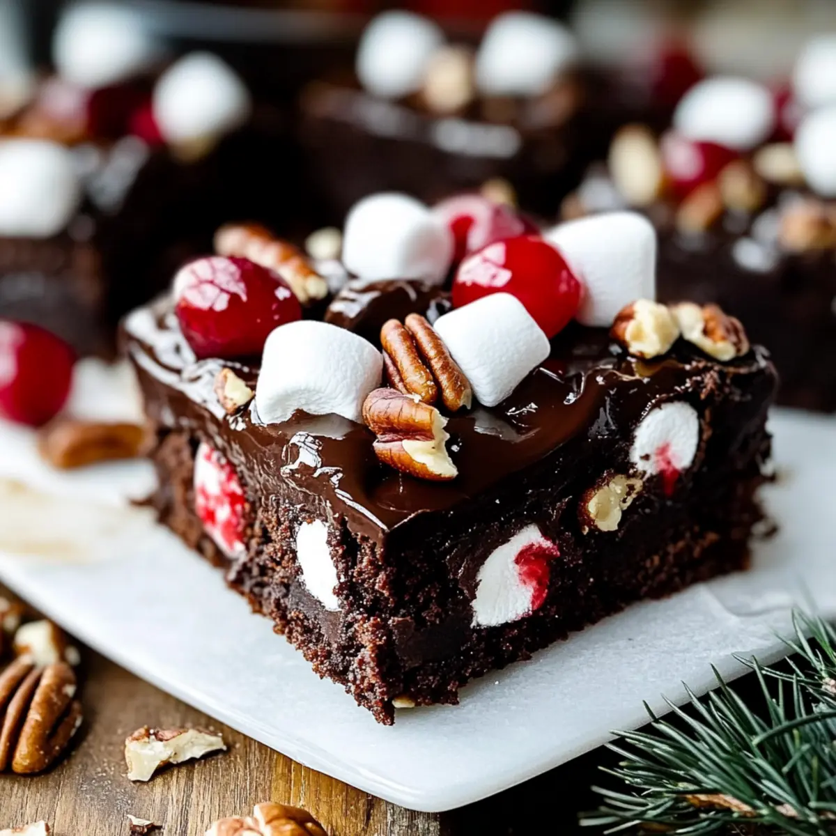 Decadent Rocky Road Brownies Bursting with Flavor and Crunch