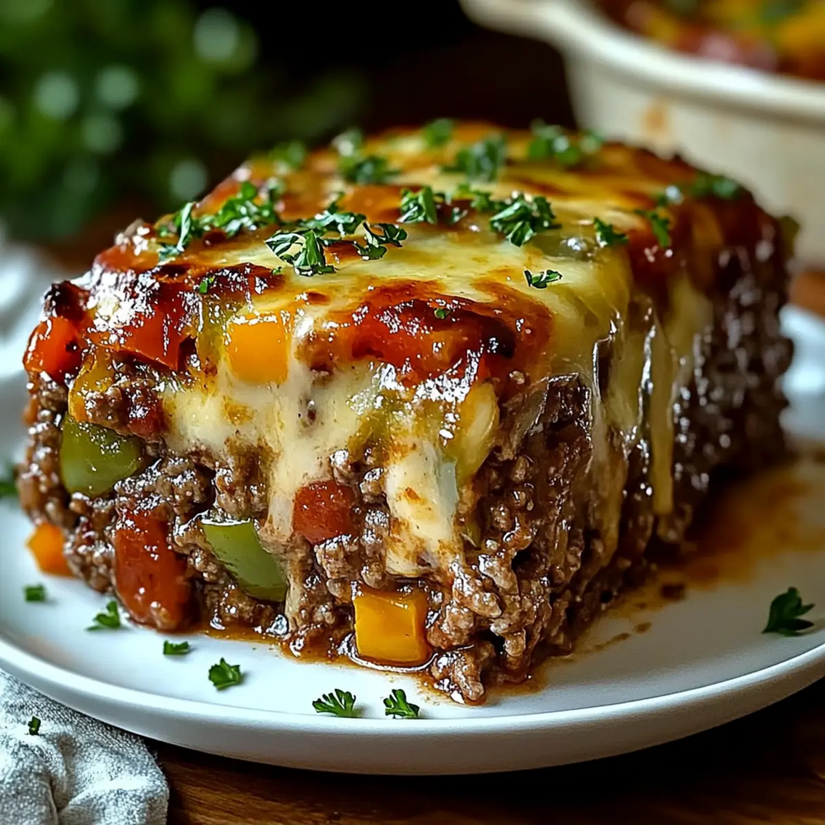 Philly Cheesesteak Meatloaf: Comfort Food with Cheesy Joy