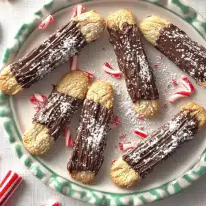 Peppermint Puff Pastry Sticks