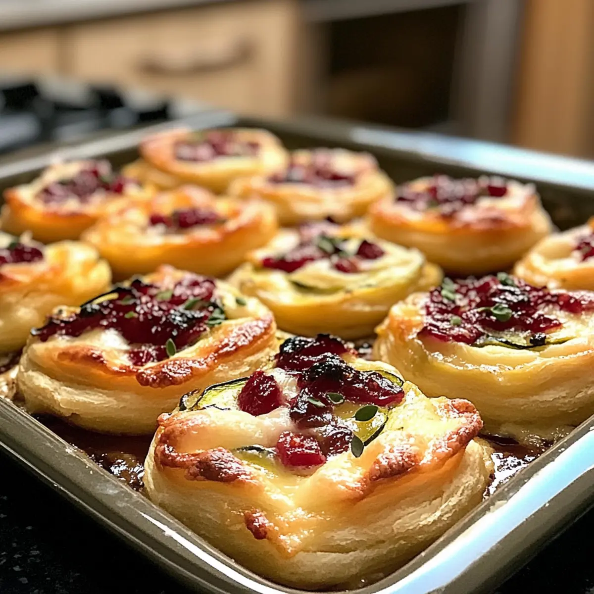 3-Ingredient Cranberry Brie Bites