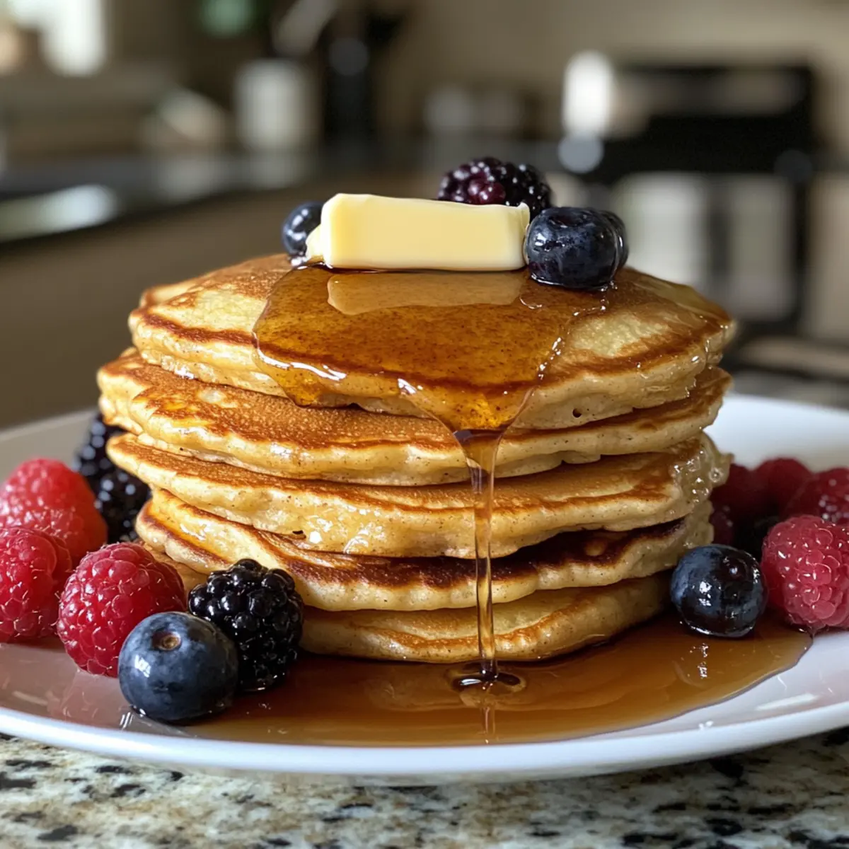 VANILLA CINNAMON BUTTERMILK PANCAKES