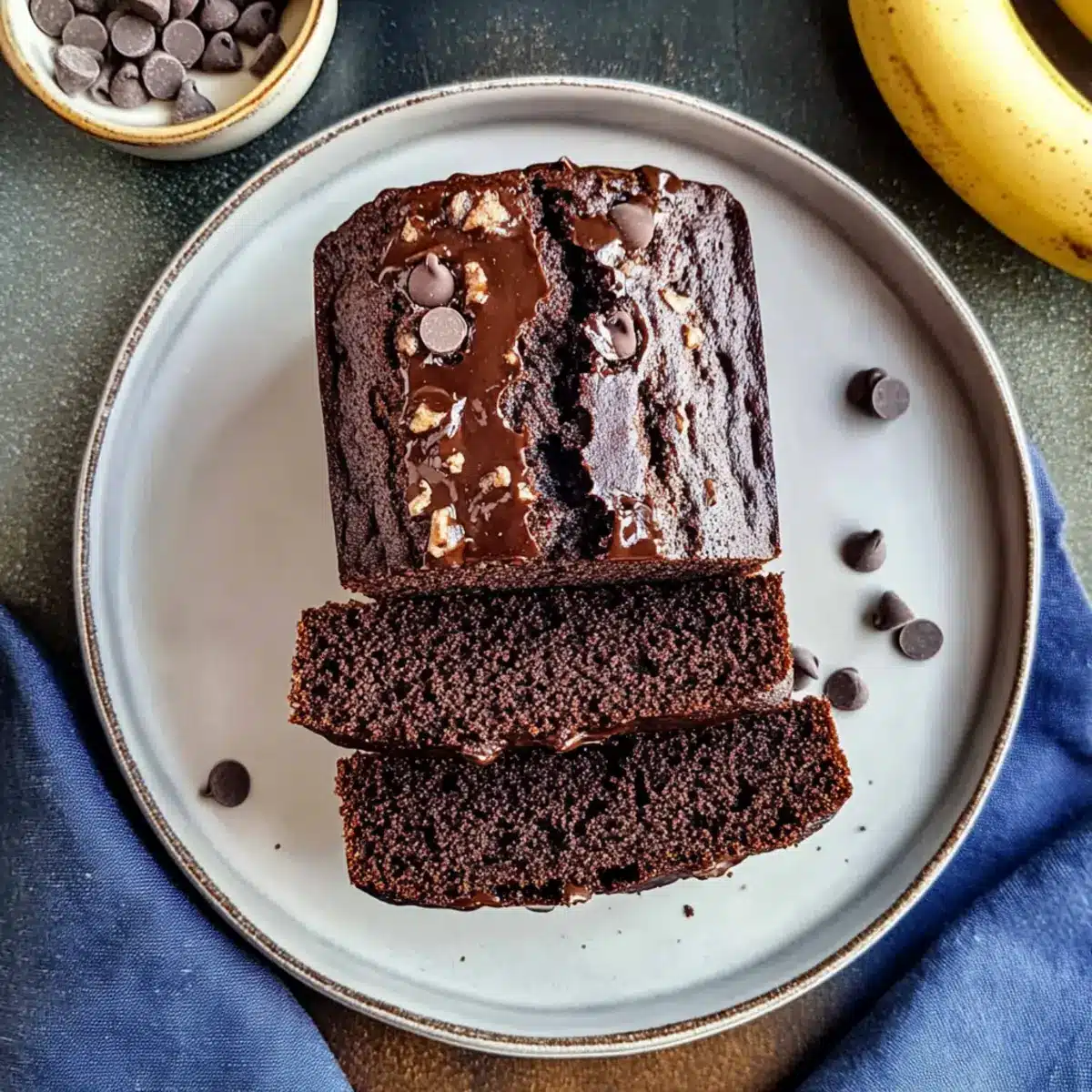 Chocolate Espresso Banana Bread