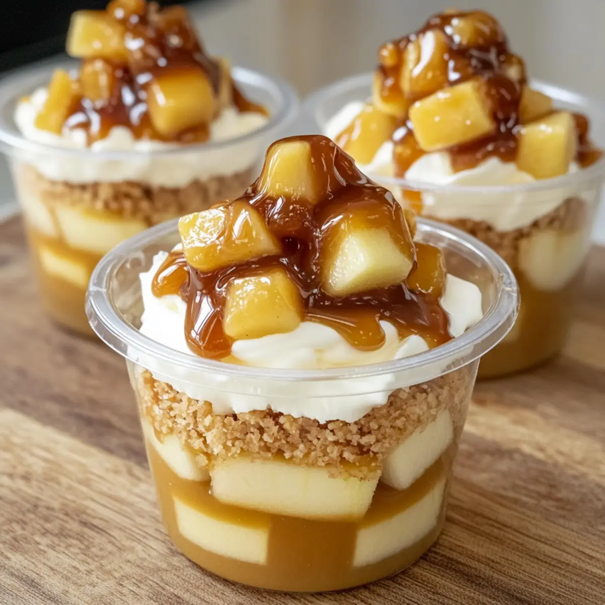 Caramel Apple Dessert Cups