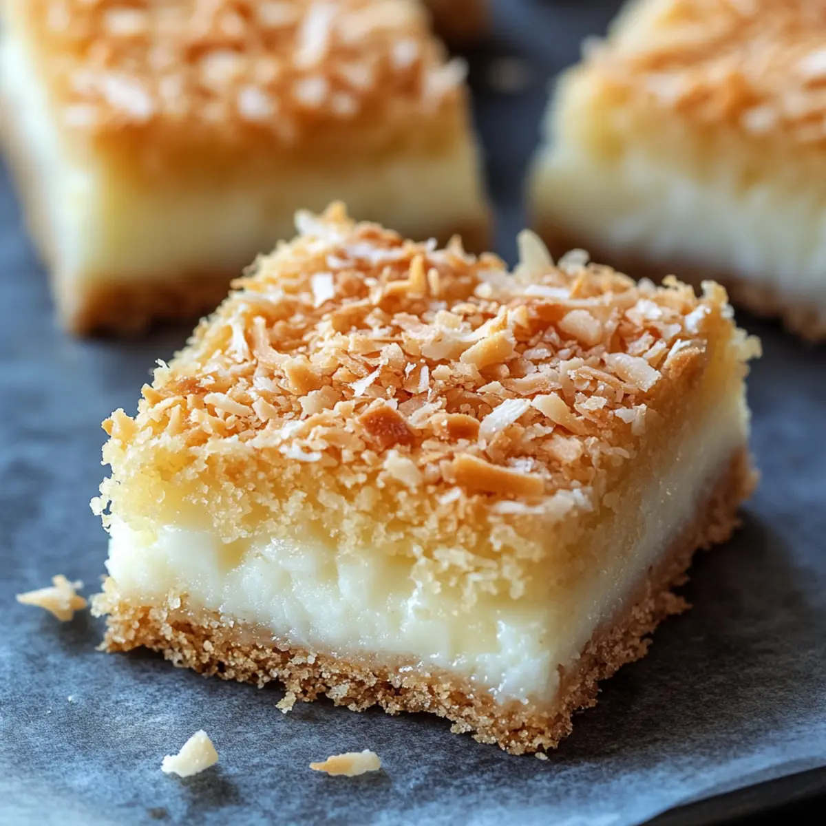 Chewy Coconut Bars