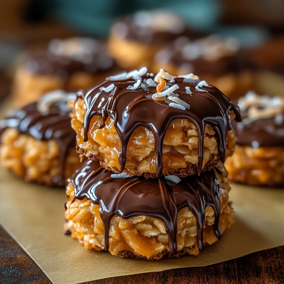 No-Bake Samoa Cookies