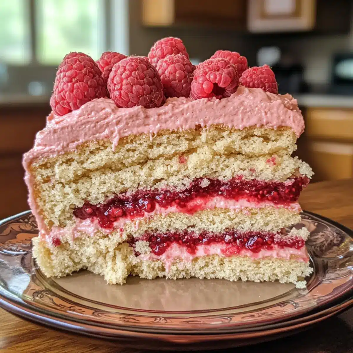 Giant Sugar Cookie with Raspberry Buttercream