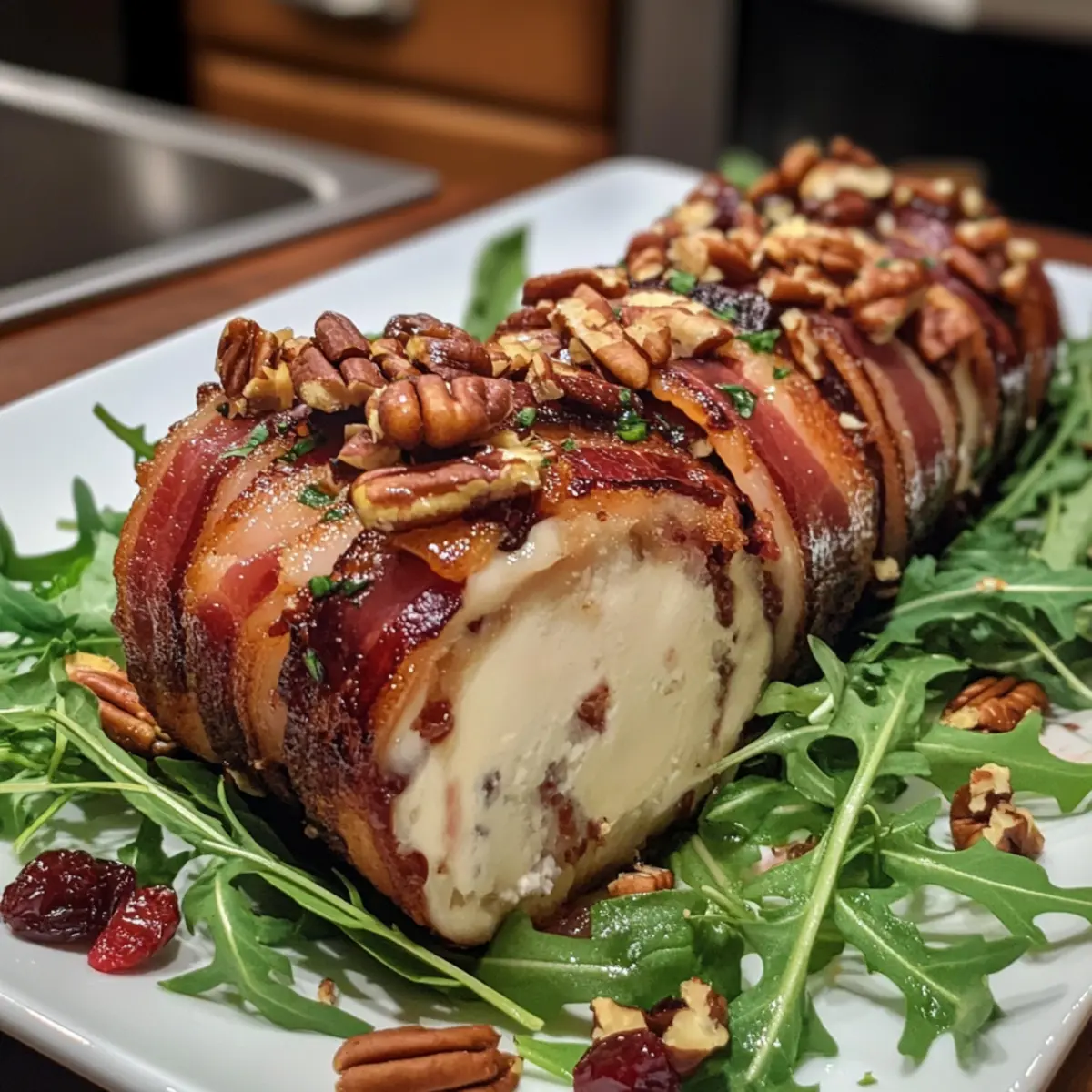 Million Dollar Bacon Goat Cheese Appetizer Log