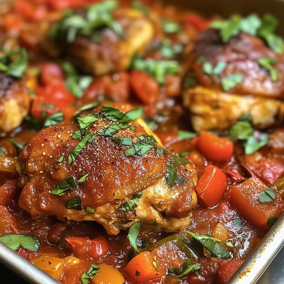 Easy Chicken Cacciatore